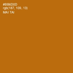 #BB6D0D - Mai Tai Color Image
